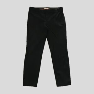 Banana Republic Sloan Black Stretch Cotton Cropped Trousers Slim Pants 8